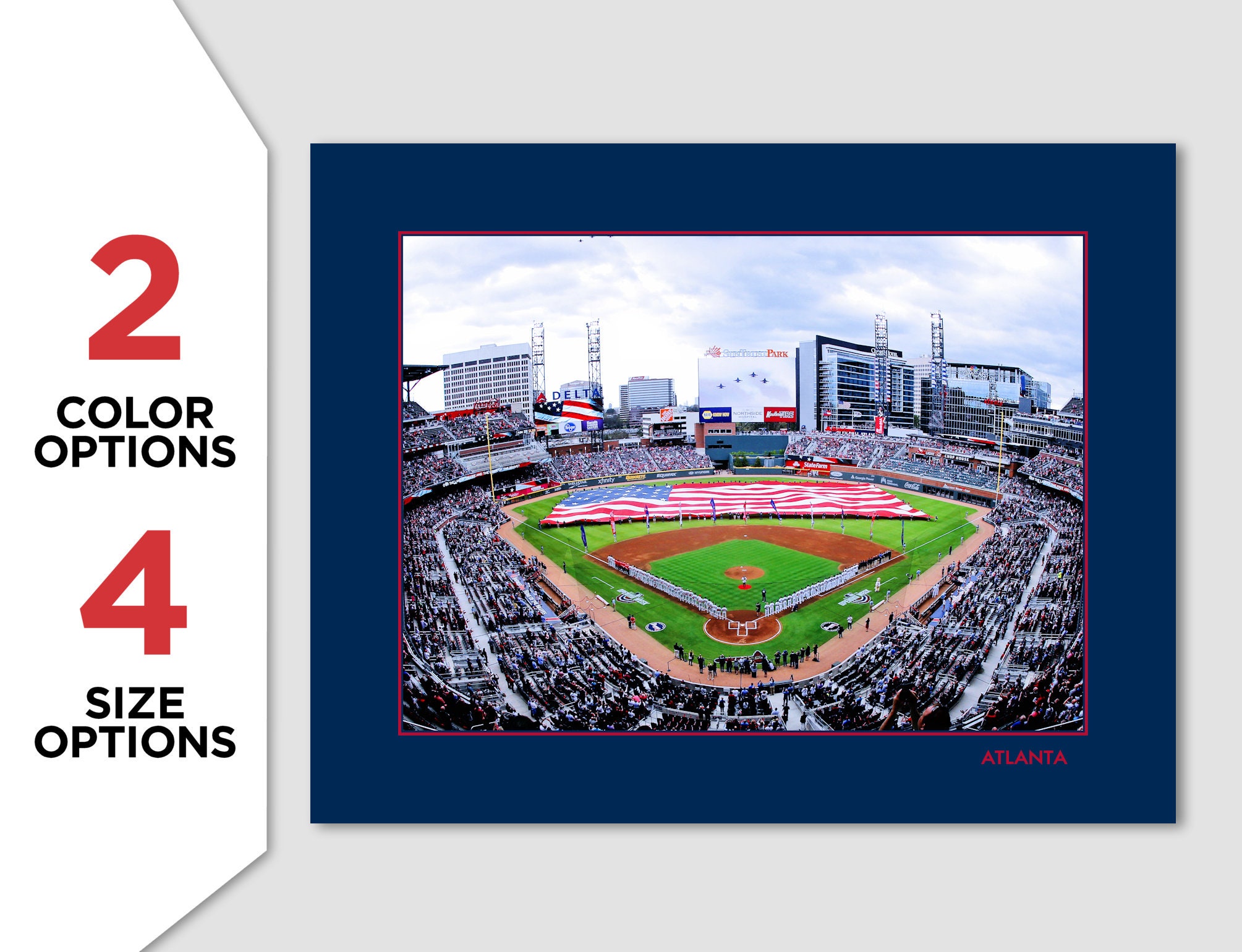 ATLANTA BRAVES Photo Poster TRUIST Park Baseball Stadium 