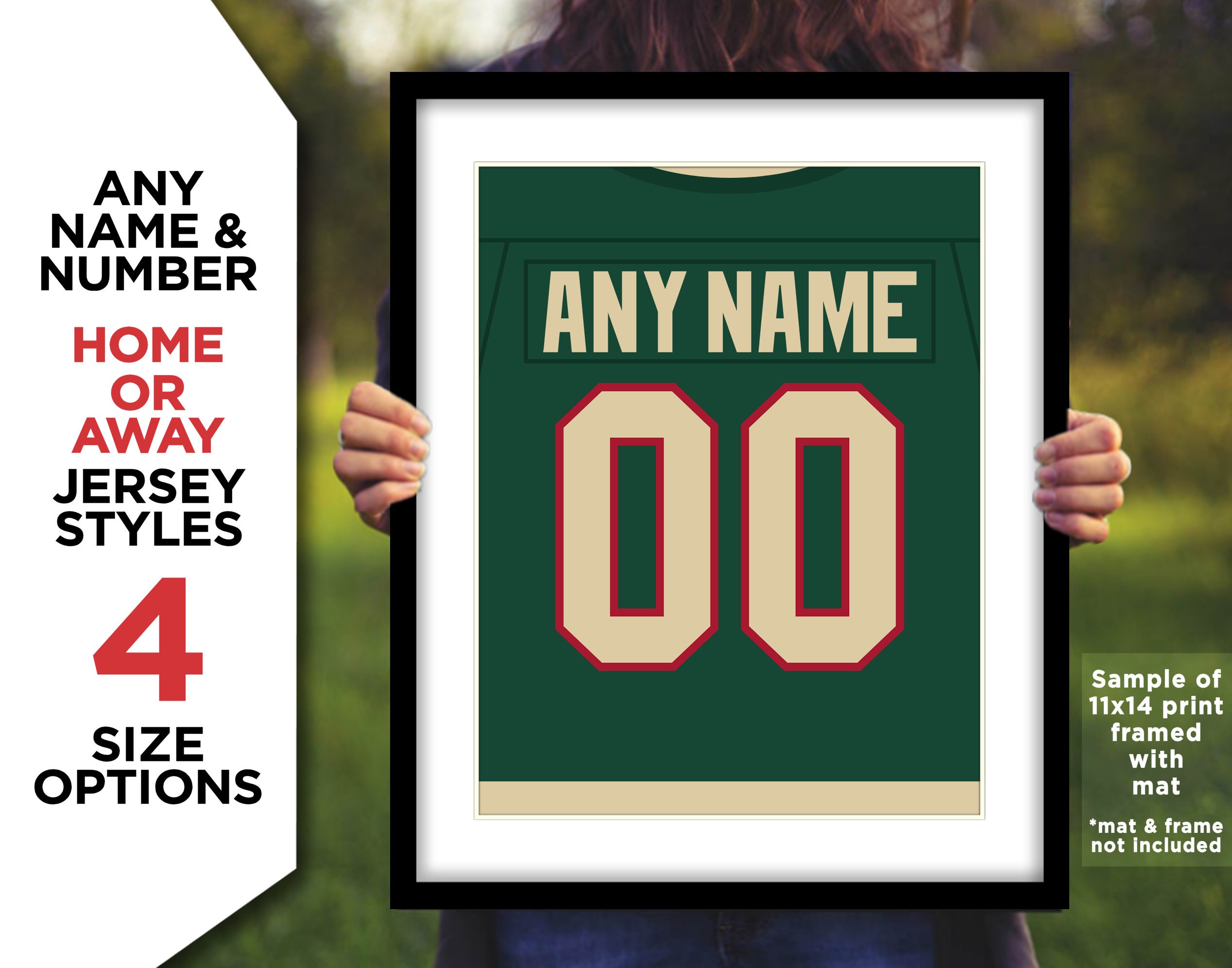 Buy the Mens Green Minnesota Wild Zach Parise #11 Hockey NFL Jersey Size  5XL