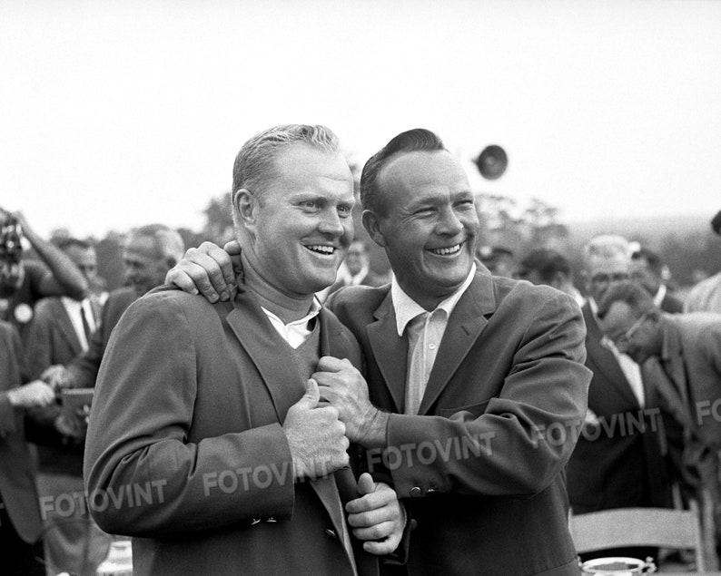 Jack Nicklaus & Arnold Palmer 1965 MASTERS Photo Picture AUGUSTA GOLF Photograph Print 8x10, 8.5x11, 11x14, 11x17 or 16x20 MP6 image 1