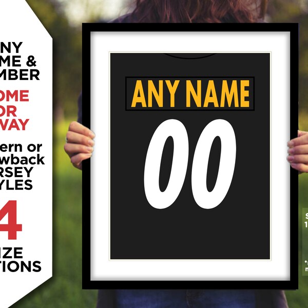 Nfl Jersey Nameplate Etsy