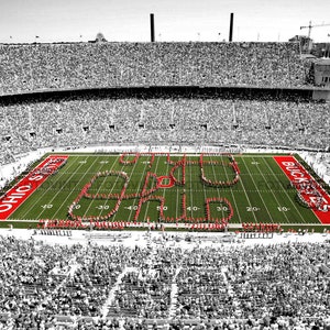 OHIO STATE Buckeyes Stadium Photo Picture College Football Columbus Spotlight Photograph Print 8x10, 8.5x11 or 11x14