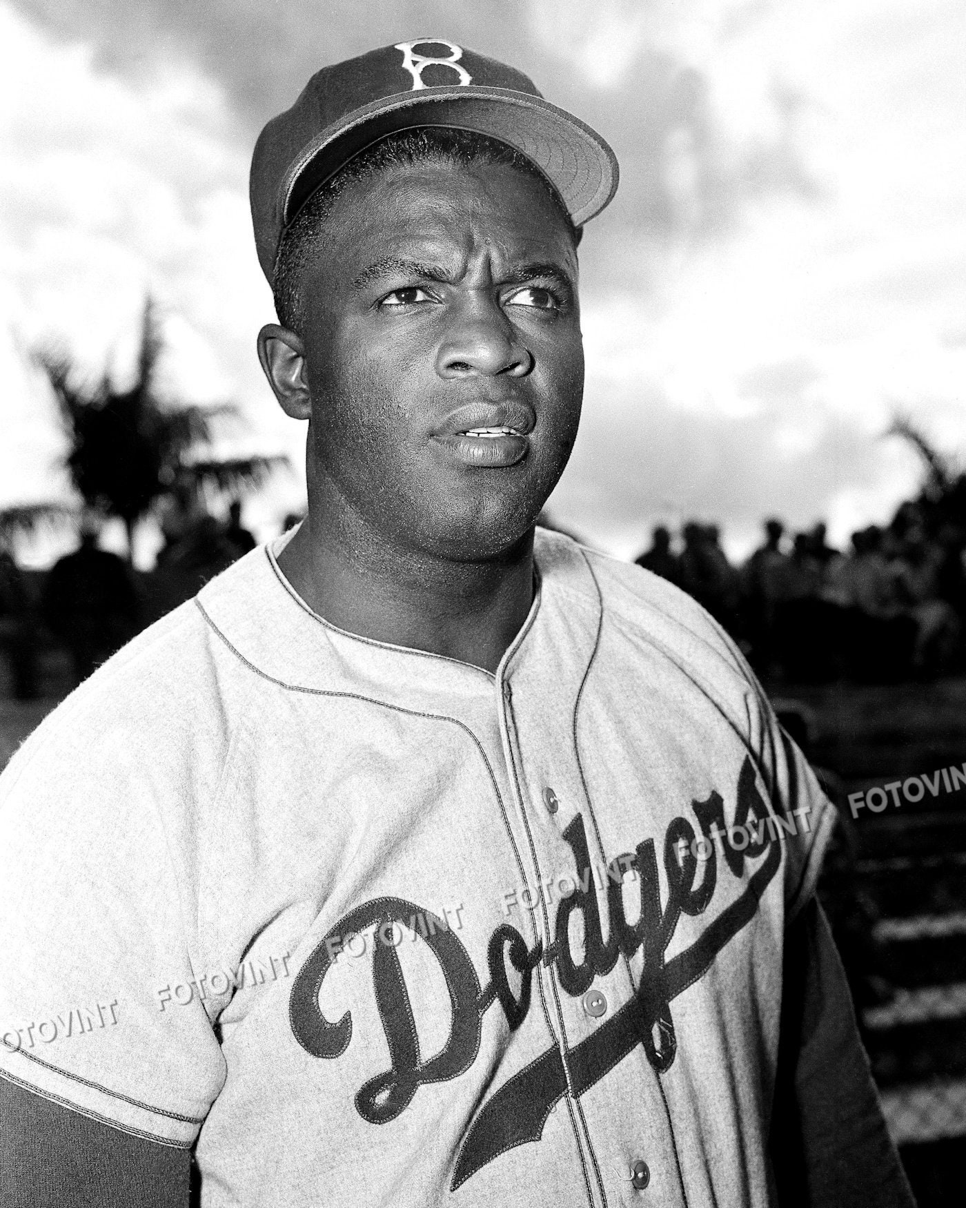 JACKIE ROBINSON Photo Picture BROOKLYN Dodgers Vintage 
