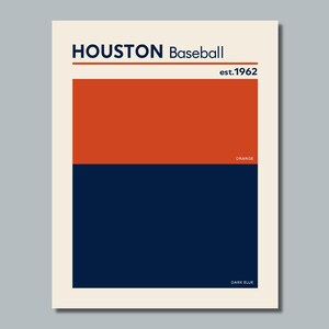Póster con foto de muestra de color de BÉISBOL comparable de los HOUSTON ASTROS: 8 x 10, 8,5 x 11, 11 x 14 o 16 x 20 (a)