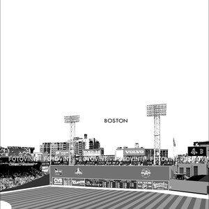GREEN MONSTER Fenway Park Photo Picture BOSTON Red Sox Baseball Stadium ...