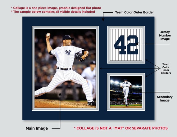New York Yankees Mariano Rivera Last 42 Framed Photograph