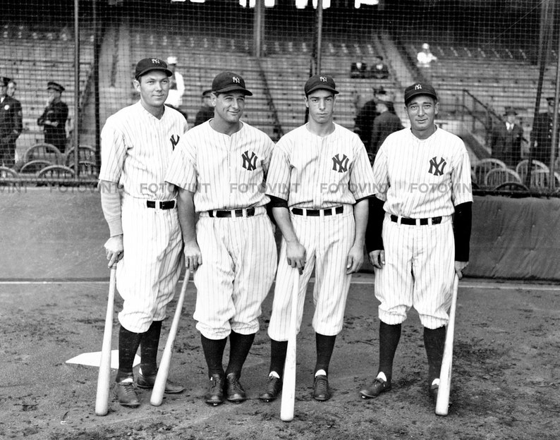Lou Gehrig Joe Dimaggio NEW YORK YANKEES Photo Picture 1930s Etsy