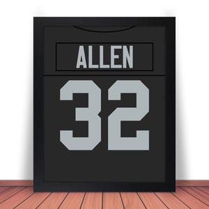 MARCUS ALLEN Photo Picture Los Angeles RAIDERS Football 8x10, 8.5x11, 11x14, 16x20 Black or White w/Framed Option 8x10 or 11x14 (oak jz b)