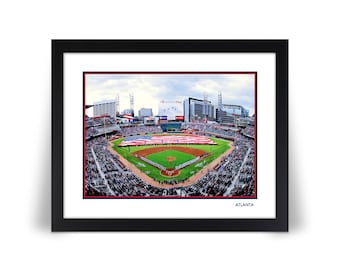 ATLANTA BRAVES Suntrust Park Stadium Photo Picture Baseball Print in 8x10, 8.5x11, 11x14 or 16x20 with Framed Option sc