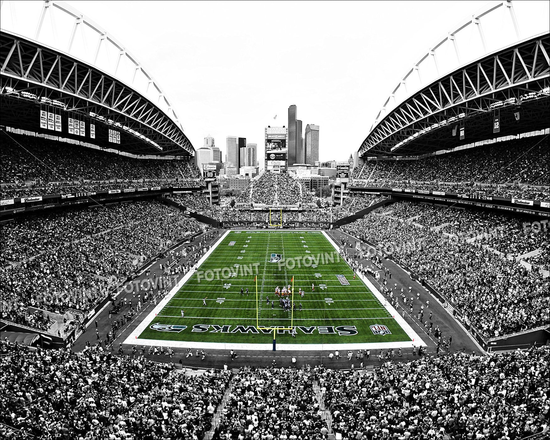 LUMEN FIELD Seattle Seahawks Spotlight Photo Picture FOOTBALL 