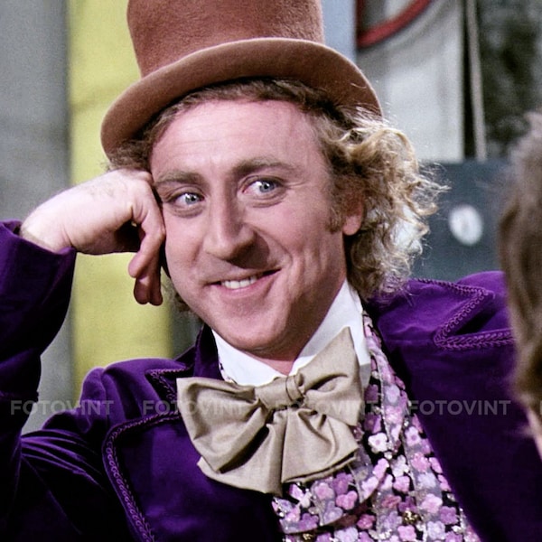 Gene Wilder WILLY WONKA Photo Picture CHOCOLATE Factory Movie Photograph Print 8x10, 8.5x11 or 11x14 Wall Art Room Decor (WW2)