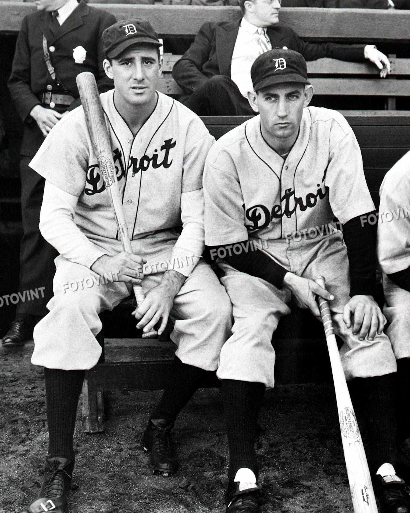 Hank GREENBERG & Charlie GEHRINGER Photo Picture DETROIT 