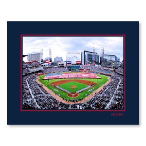 Atlanta Braves TRUIST PARK Photo Picture Baseball STADIUM Caption Poster Print 8x10, 8.5x11, 11x14 or 16x20 w/Framed Option (scb)