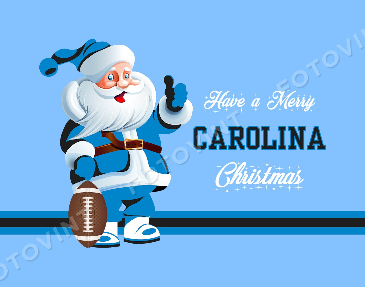 Carolina panthers santa hat 2025