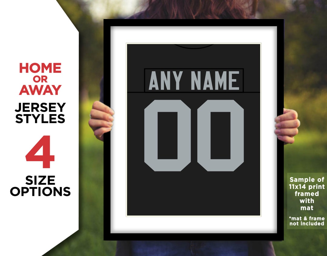 LAS VEGAS RAIDERS Jersey Photo Picture Art any Name & Number Football