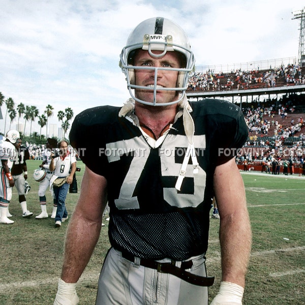 HOWIE LONG Photo Picture OAKLAND Los Angeles Raiders Football Photograph Print 8x10, 8.5x11 or 11x14  (hlong HL2)