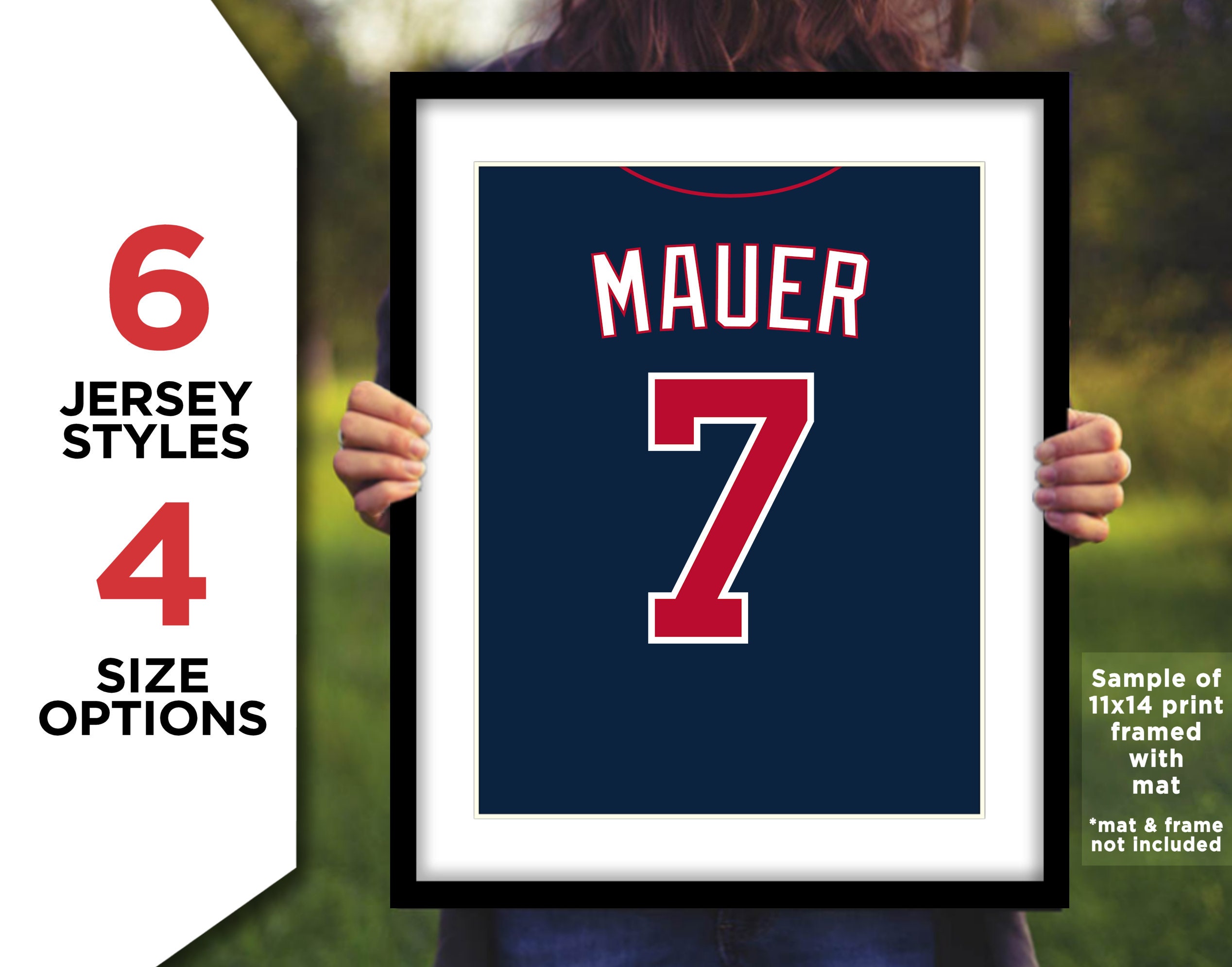 mauer signed jersey