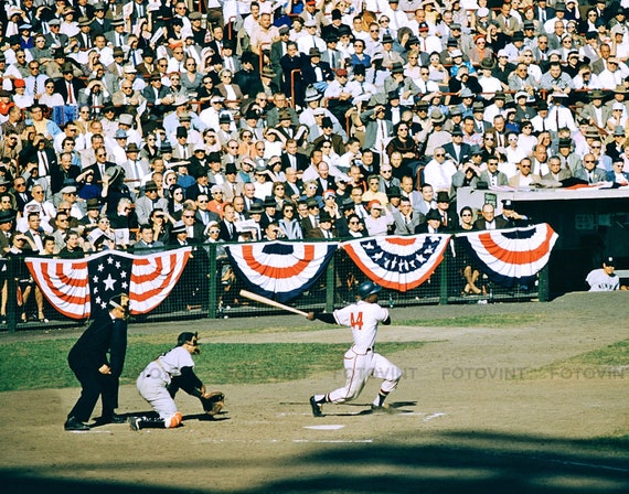 HANK AARON Photo Picture 1957 Milwaukee Braves World Series at County  Stadium Photograph Print 8x10, 8.5x11 or 11x14