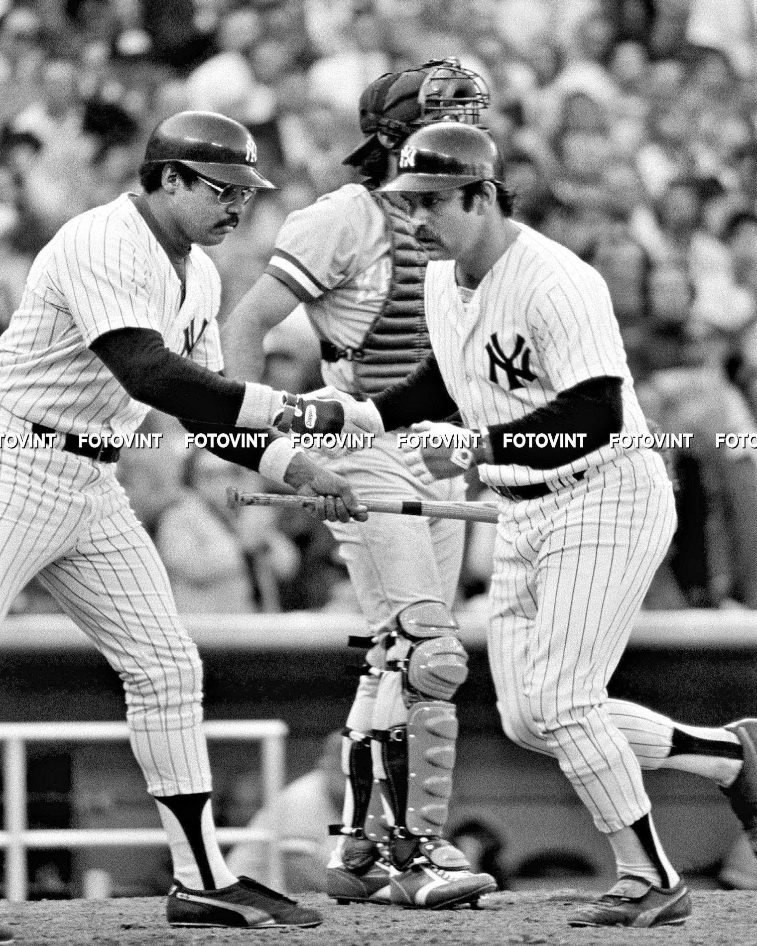 Thurman Munson &amp; Reggie Jackson NEW YORK YANKEES Photo Picture | Etsy