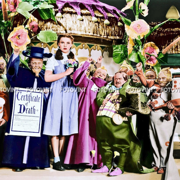 The Wizard of Oz MUNCHKINS Photo Picture DOROTHY MUNCHKINLAND Movie Color Photograph Print 8x10, 8.5x11, 11x14 or 16x20 (OZ16)