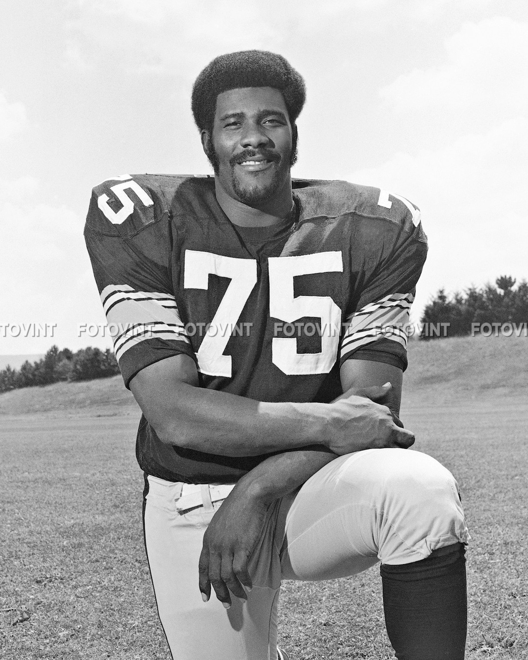 Mean JOE GREENE Photo Picture Pittsburgh Steelers Vintage Photograph