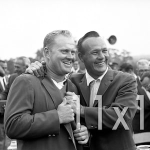 Jack Nicklaus & Arnold Palmer 1965 MASTERS Photo Picture AUGUSTA GOLF Photograph Print 8x10, 8.5x11, 11x14, 11x17 or 16x20 MP6 image 2