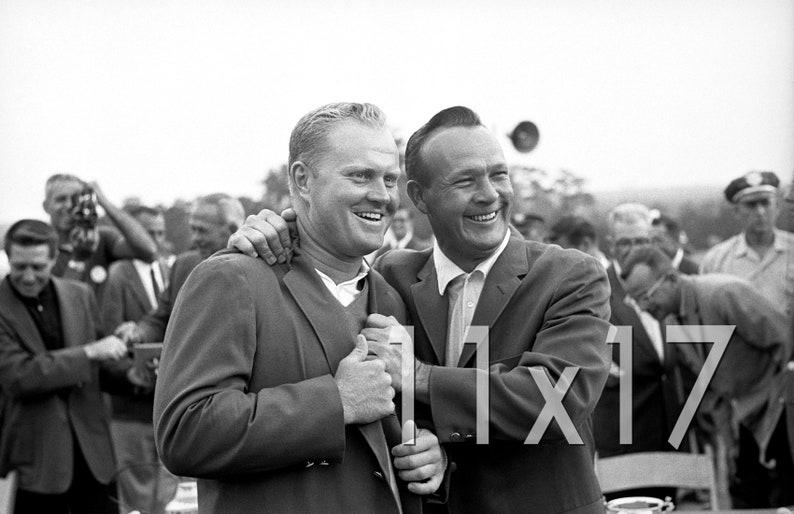Jack Nicklaus & Arnold Palmer 1965 MASTERS Photo Picture AUGUSTA GOLF Photograph Print 8x10, 8.5x11, 11x14, 11x17 or 16x20 MP6 image 2