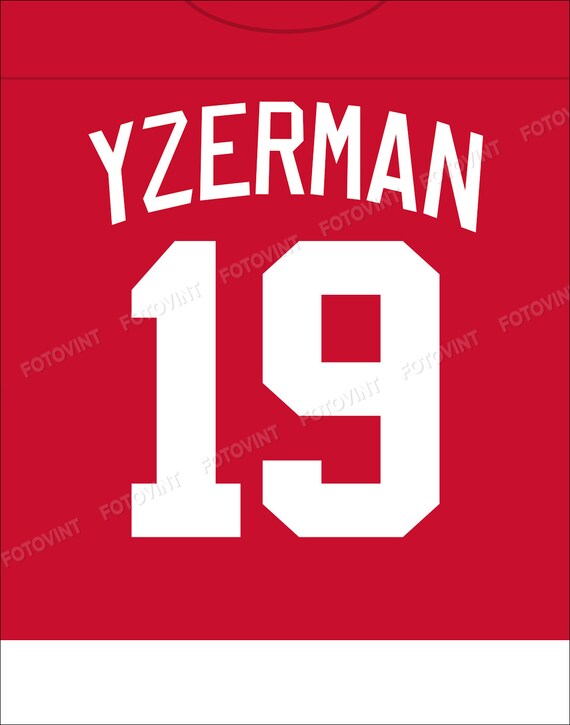 Steve yzerman clearance jersey