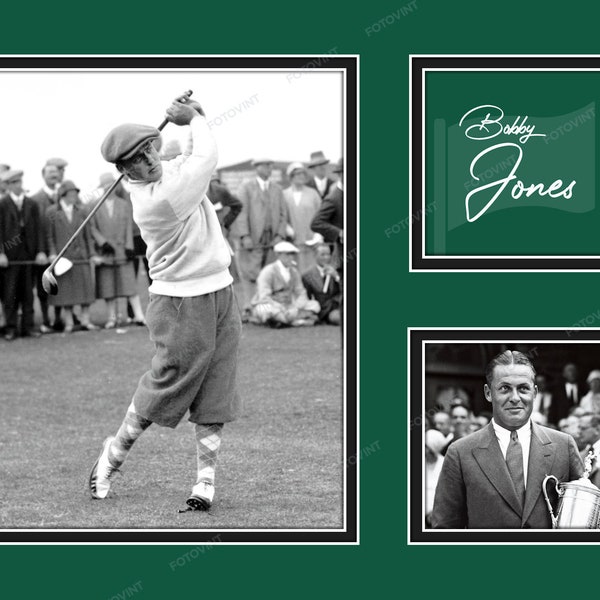 BOBBY JONES Photo Collage Print GOLF Picture Poster 8x10, 8.5x11, 11x14 or 16x20 (BJ1)