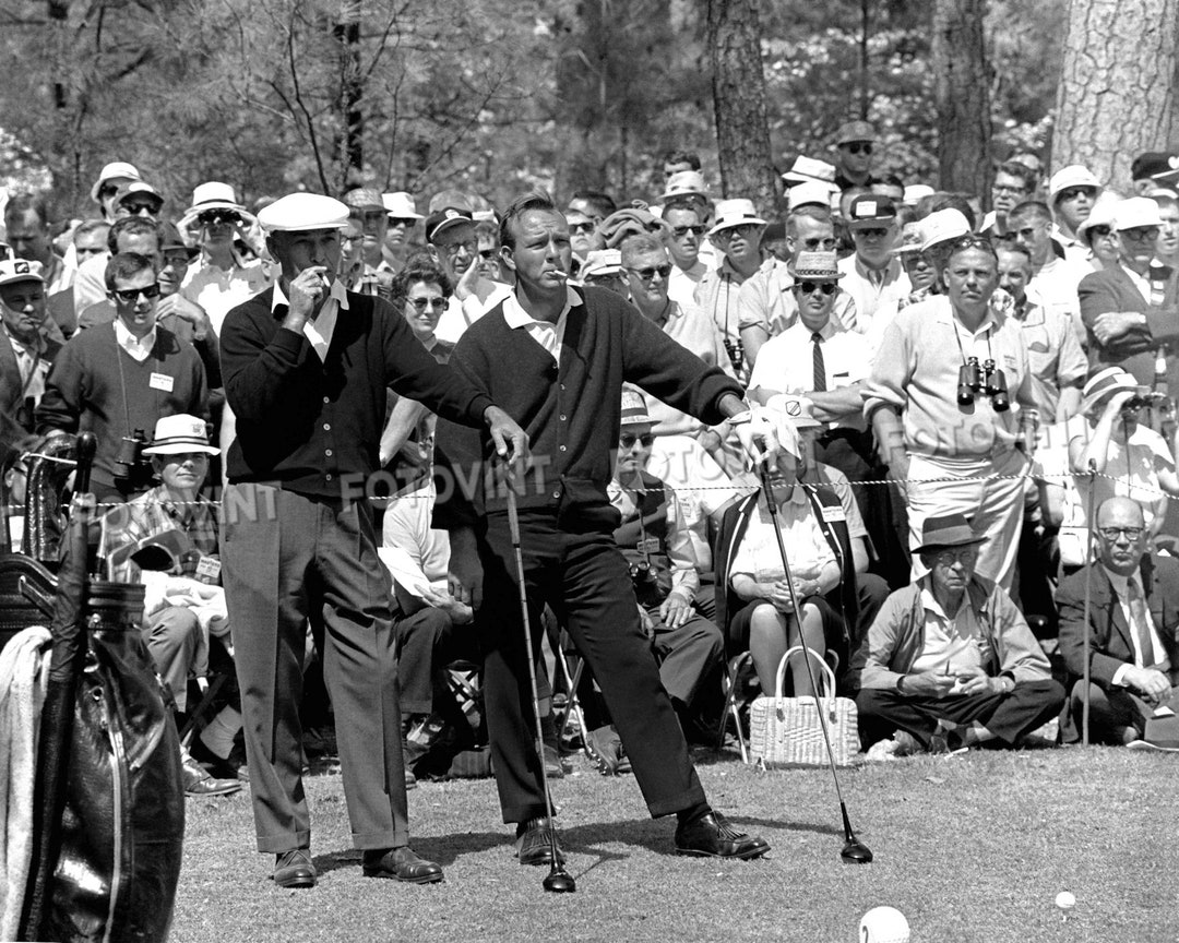 Ben HOGAN Arnold PALMER Smoking Photo Picture 1966 Masters Augusta Golf ...