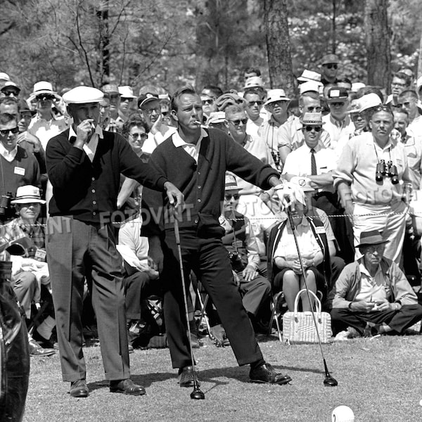 Ben HOGAN Arnold PALMER Smoking Photo Picture 1966 Masters Augusta Golf Photograph Print 8x10, 8.5x11, 11x14 or 16x20 (bhogan apalmer BH15)