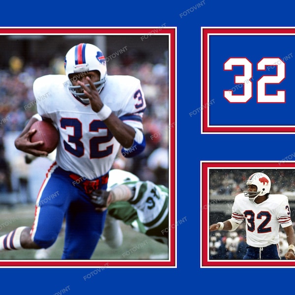 OJ SIMPSON Photo Picture Poster Collage BUFFALO Bills Football Print 8x10, 8.5x11, 11x14 or 16x20