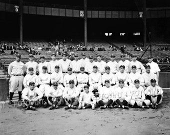 1927 NEW YORK YANKEES Team Photo Picture with Babe Ruth & Lou Gehrig at Yankee Stadium Baseball 8x10, 8.5x11, 11x14, 16x20 (bruth lgehrig)