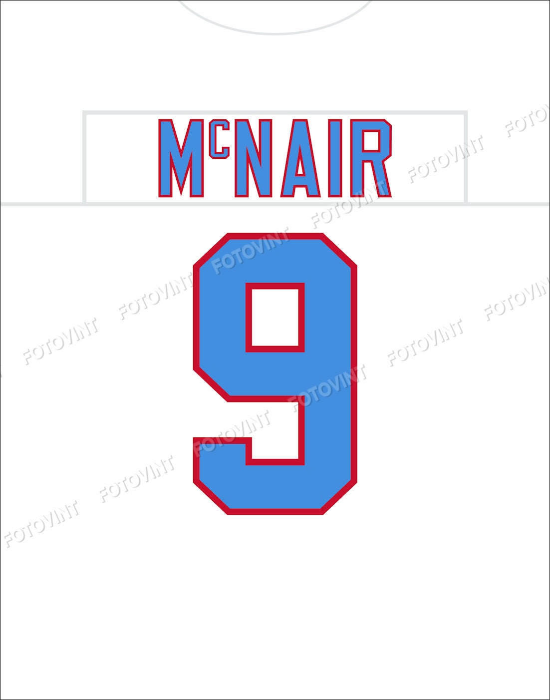 STEVE Mcnair Jersey Photo Picture Art HOUSTON OILERS Throwback 