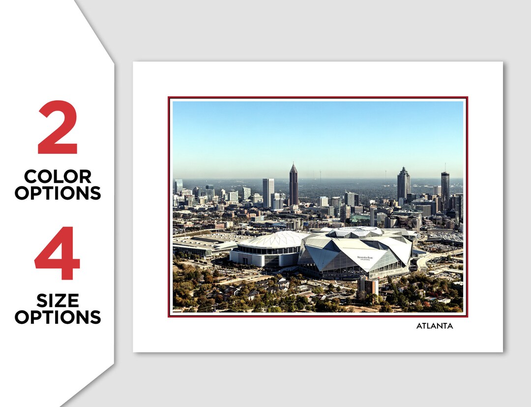 ATLANTA FALCONS Mercedes-benz Stadium Photo Picture Poster FOOTBALL ...