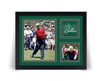 JACK NICKLAUS Golf Collage Photo Picture Print 8x10 11x14 16x20 with Framed Option J2