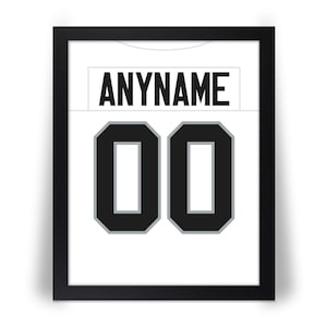 OAKLAND RAIDERS comparable Personalized Jersey Photo Picture Custom Football Any Name & Number 8x10, 8.5x11, 11x14, 16x20 w/Framed Option JZ