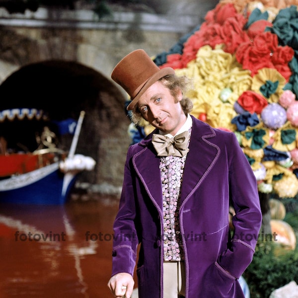 Gene Wilder WILLY WONKA Photo Picture CHOCOLATE Factory Movie Photograph Print 8x10, 8.5x11 or 11x14 Wall Art Room Decor (WW5)