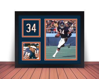Walter Payton CHICAGO BEARS Collage Photo FOOTBALL Picture Poster Print in 8x10, 8.5x11, 11x14 or 16x20 with Framed Option