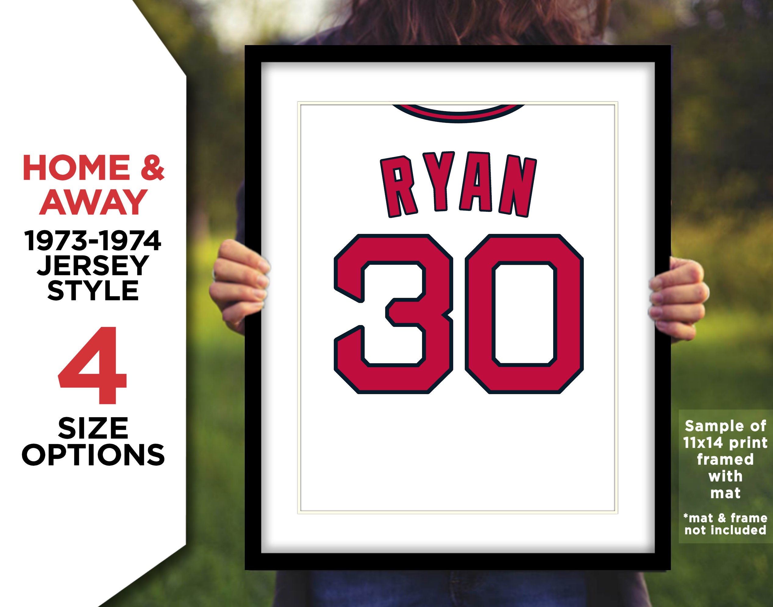 NOLAN RYAN Jersey Photo Picture Art CALIFORNIA Angels 