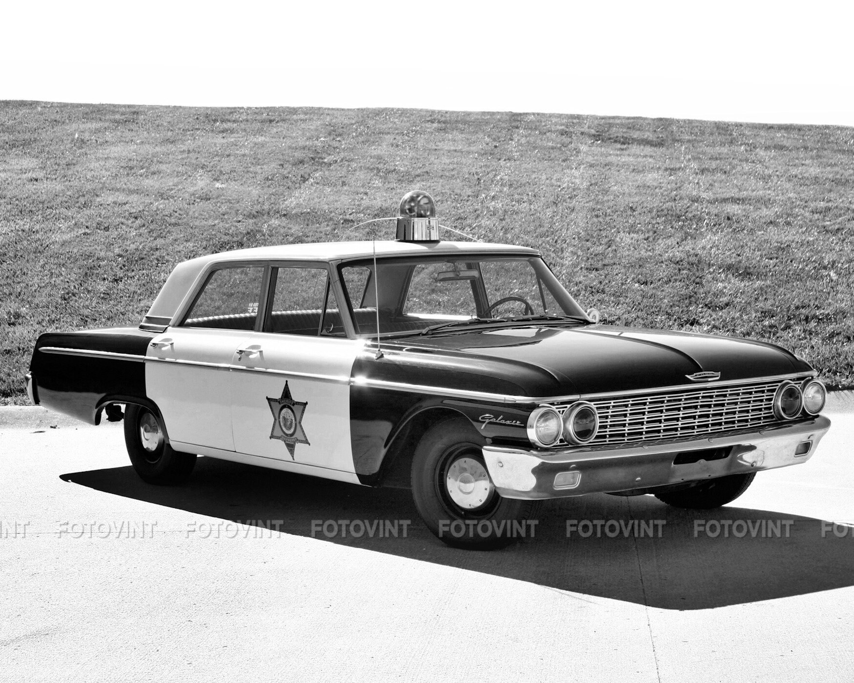 Vintage POLICE CAR Photo Picture 1962 FORD Galaxie Cop Cruiser Etsy UK
