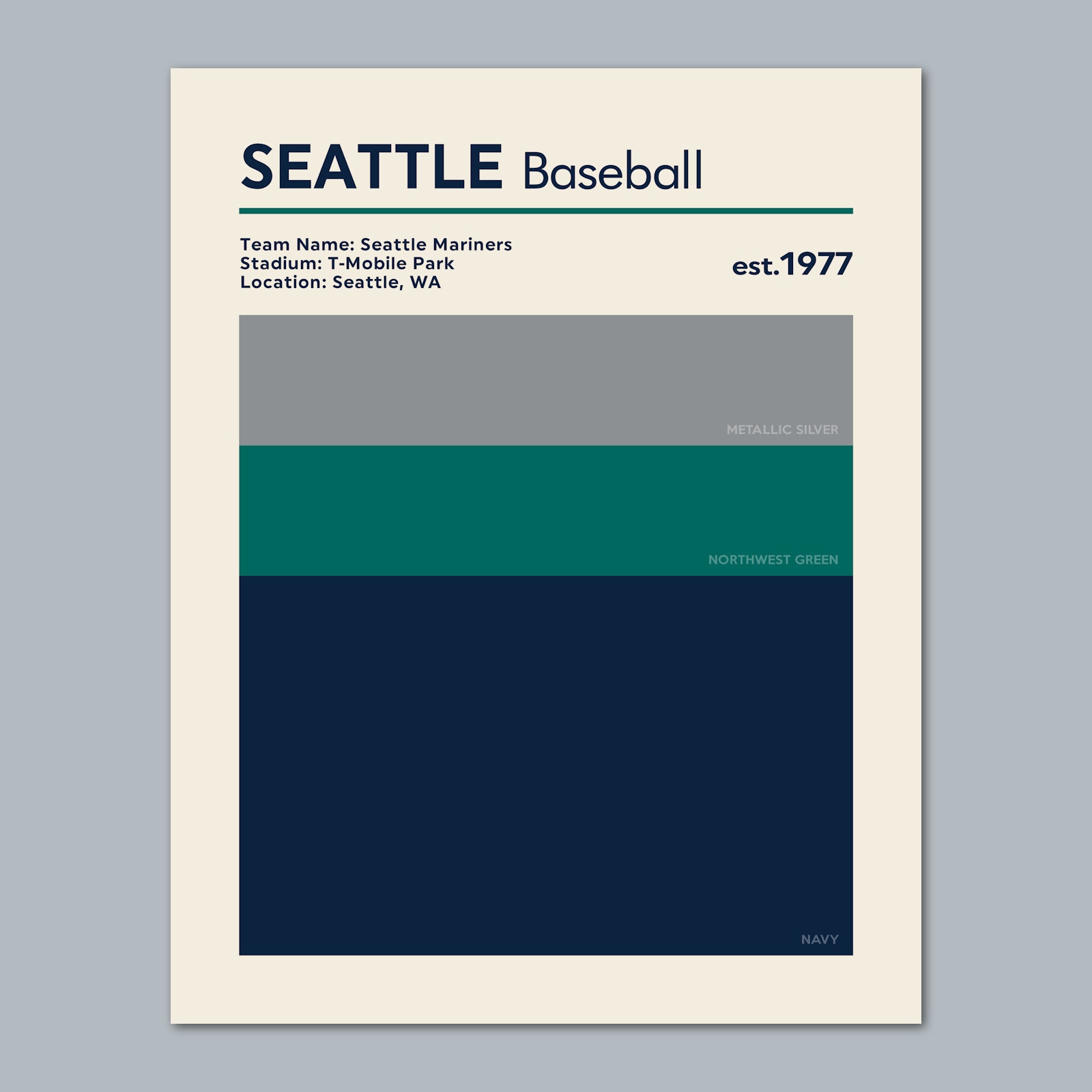 color palette seattle mariners colors