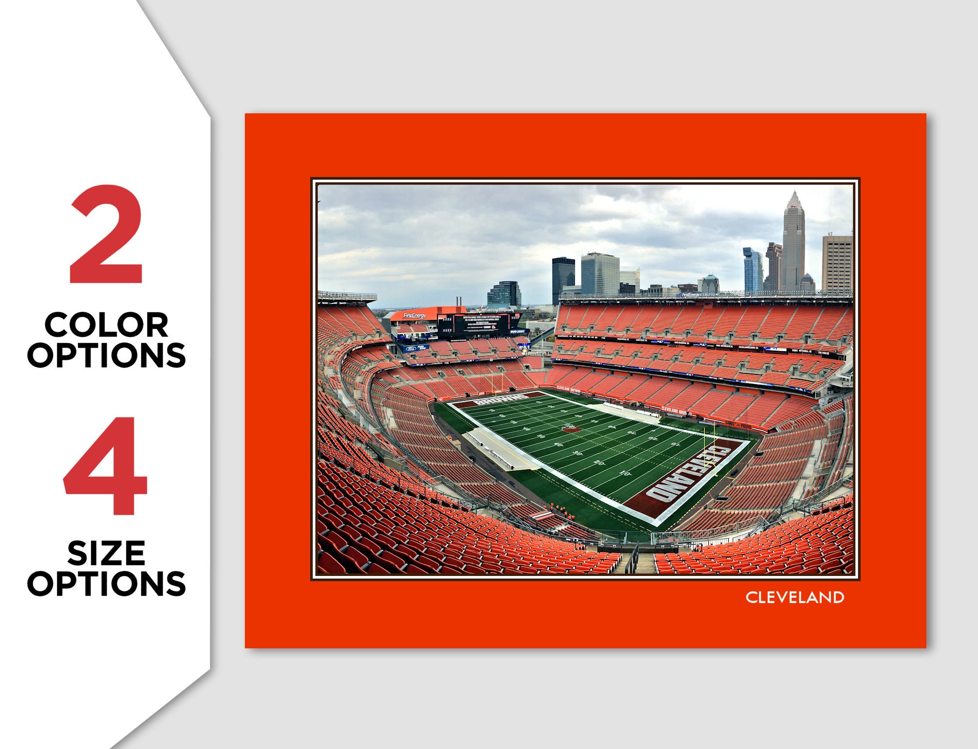 CLEVELAND BROWNS Photo Picture FIRSTENERGY Stadium Football 