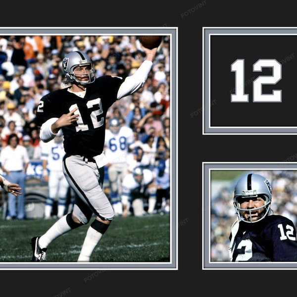 KEN STABLER Photo Collage Print Oakland RAIDERS Football Picture Poster 8x10, 8.5x11, 11x14 or 16x20 (kstabler)