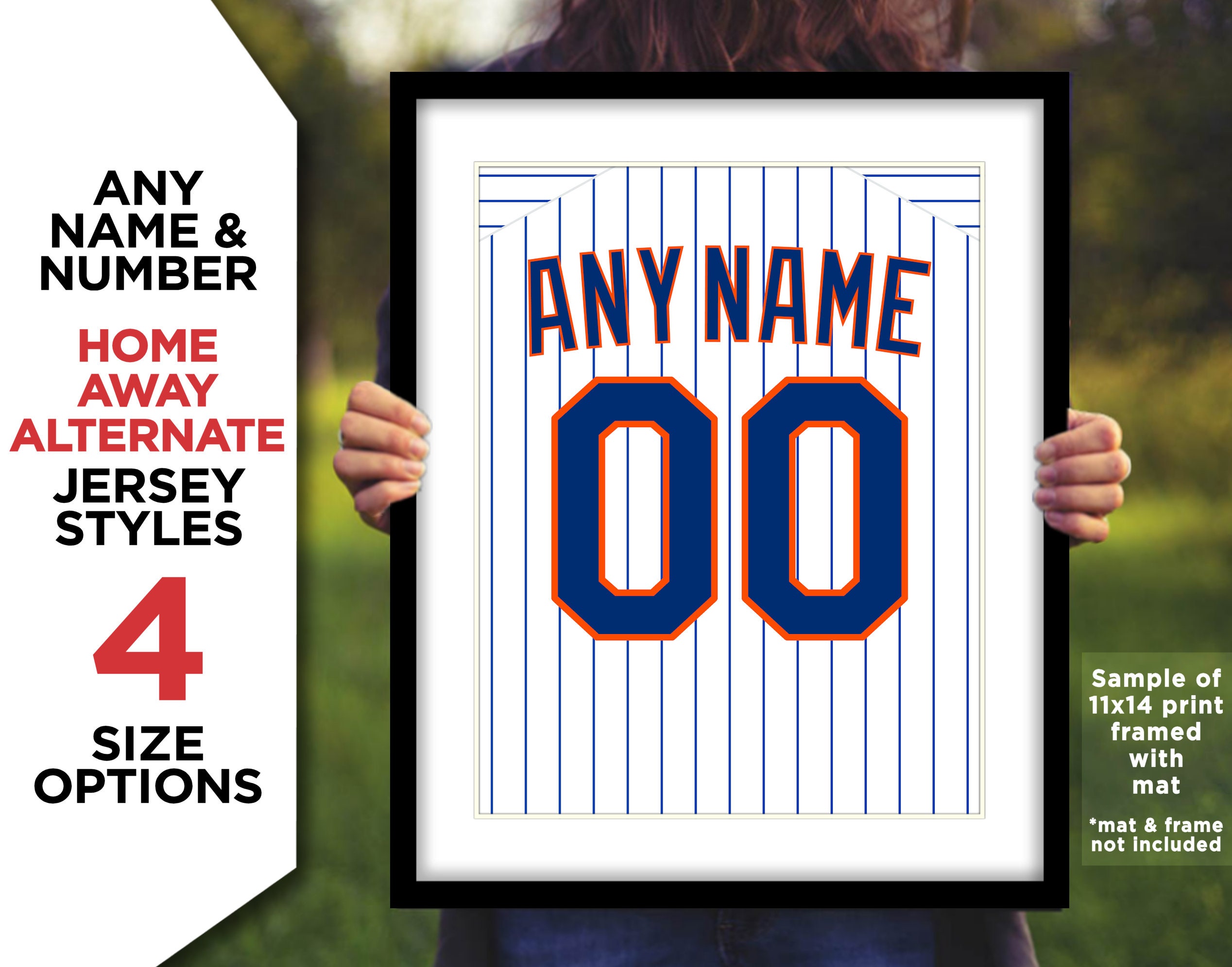 NEW YORK METS Jersey Photo Picture Baseball Art any 