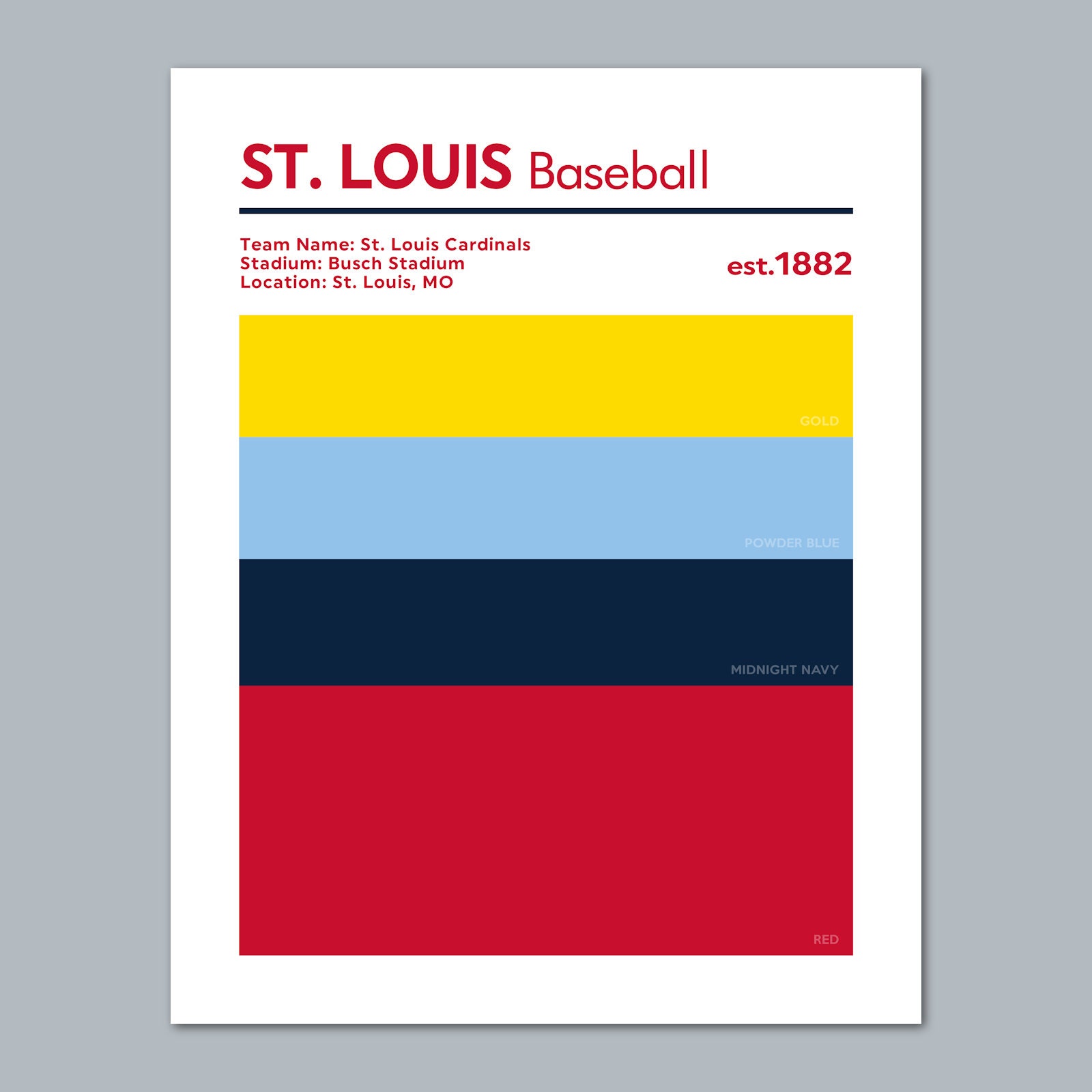 powder blue  St louis cardinals, Cardinals, Logo color schemes