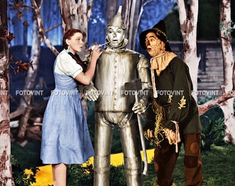 The Wizard of Oz DOROTHY SCARECROW Tin Man Photo Picture MOVIE Judy Garland Yellow Brick Road Photograph Print 8x10, 8.5x11 or 11x14 (OZ17)