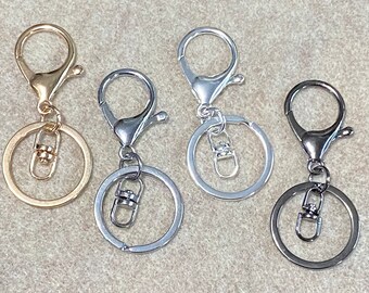 steel claw key fob accessory Lobster clasp add-on for keychain clasp for keyring rear view mirror clip attachment
