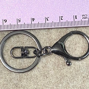 1, 5 or 10 Keychains, Quality Checked, *Read Description*, Swivel, Split Ring Gold, Red Copper, Silver, Black, Rainbow, Rose, Bronze image 10