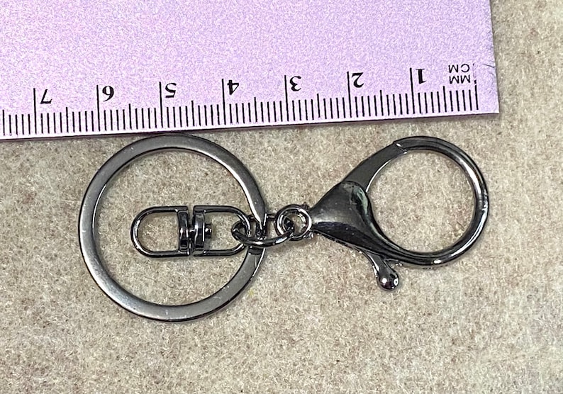 1, 5 or 10 Keychains, Quality Checked, *Read Description*, Swivel, Split Ring Gold, Red Copper, Silver, Black, Rainbow, Rose, Bronze image 10