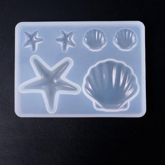 DIY Marine Life Silicone Mold, Starfish, Seashell, Epoxy, Resin, Baking, Decoration, Soap, Candle Making, Oceanic Theme, Mini Accents